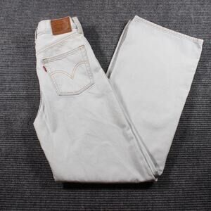 Levi’s Ribcage Wide Leg High Rise Jeans Women’s 27x34 Light Wash 100% Cotton